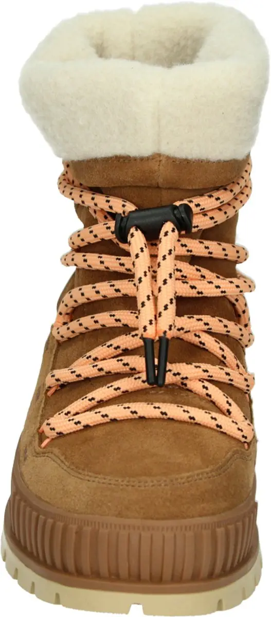 Palladium PALLASHOCK HIVER Dames Veterschoenen - Cognac 38