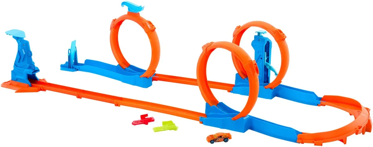 Hot Wheels Track Creator Set JDW39 - 19 Delen Multicolor - afbeelding 6 van 6