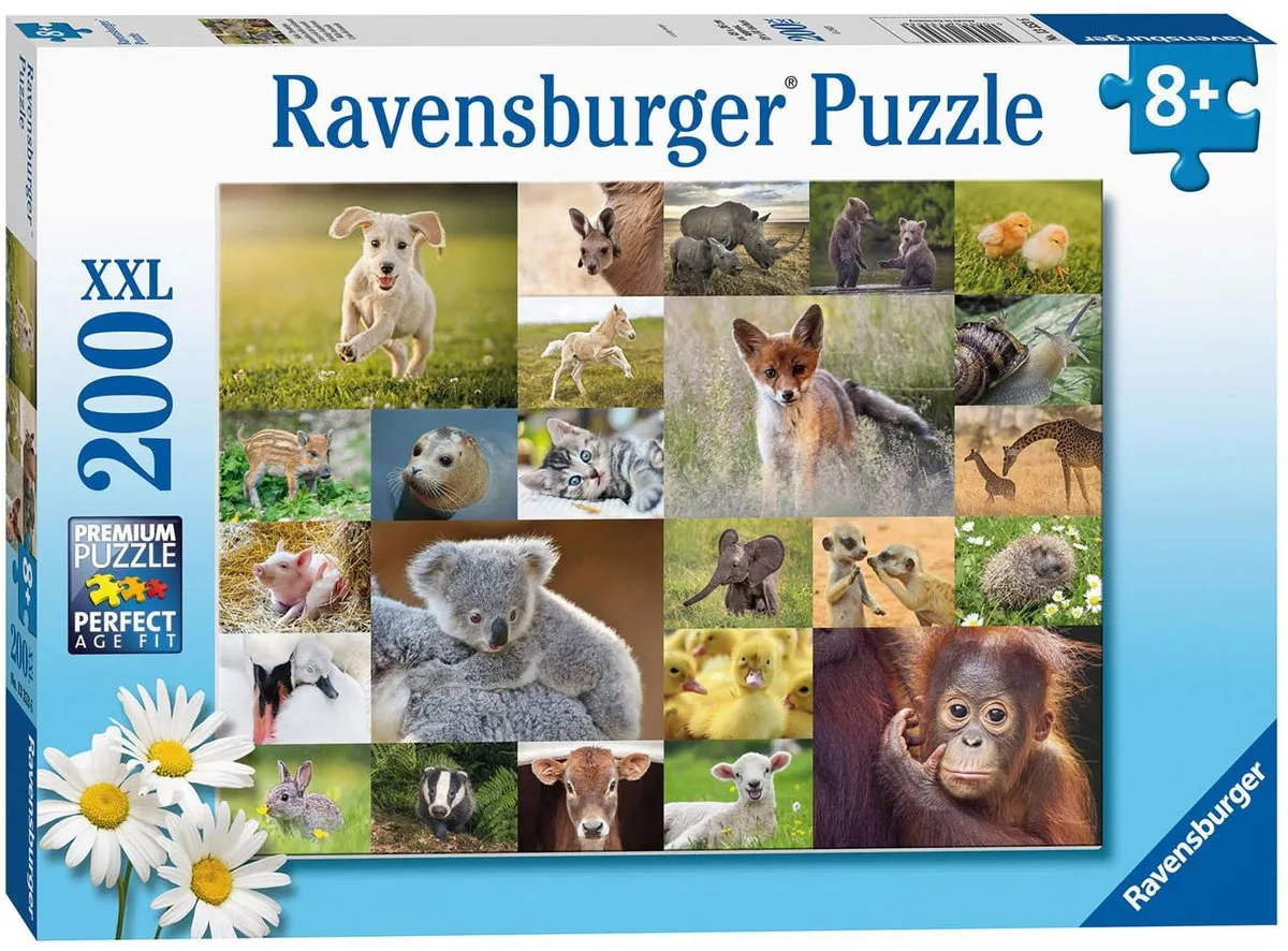 Ravensburger Schattige Babydieren Legpuzzel 200 XXL Stuks - Multicolor