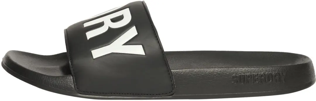 Superdry Core Vegan Heren Badslippers - 40/41 - Black/White - afbeelding 5 van 6
