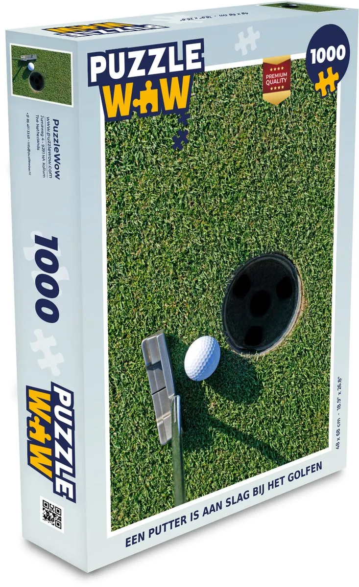 PuzzleWow Golf Puzzel 1000 Stuks - Multicolor