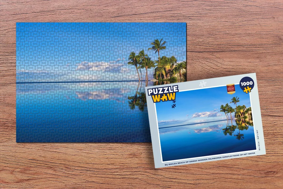 PuzzleWow Bij Wailea Beach Hawaii Legpuzzel 1000 Stuks - Multicolor