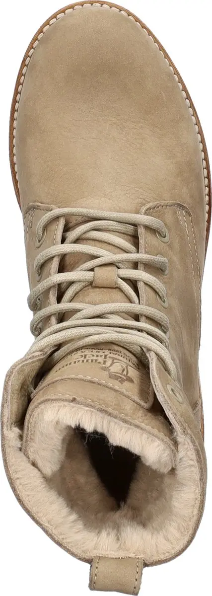 Panama Jack Padma Dames Veterboot - Beige - Maat 39