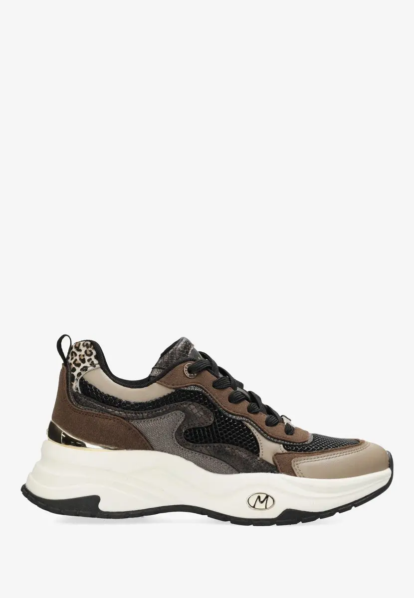 Mexx Sneaker Palma Ora - Taupe/Zwart Dames 38