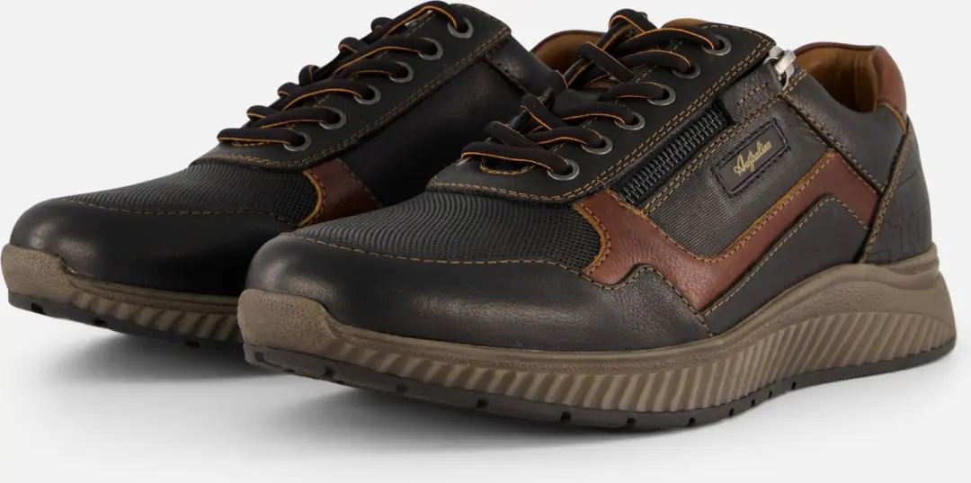 Australian Hatchback Sneakers zwart Leer