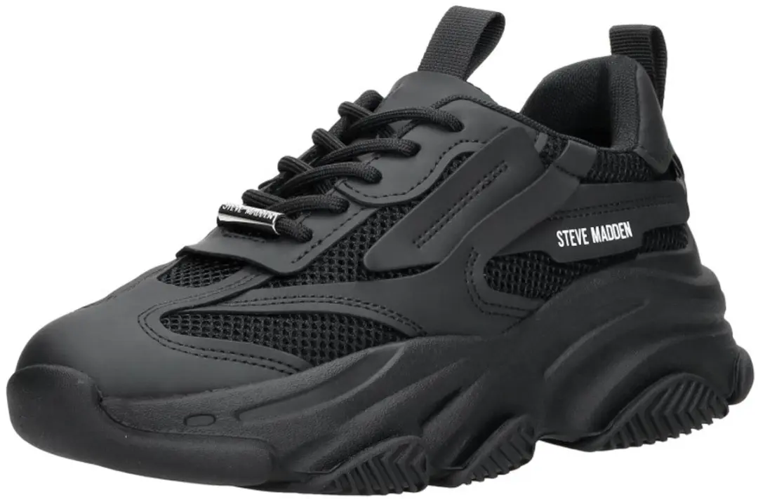 Steve Madden Possession Dames Sneakers - Maat 38 - Zwart - afbeelding 4 van 6