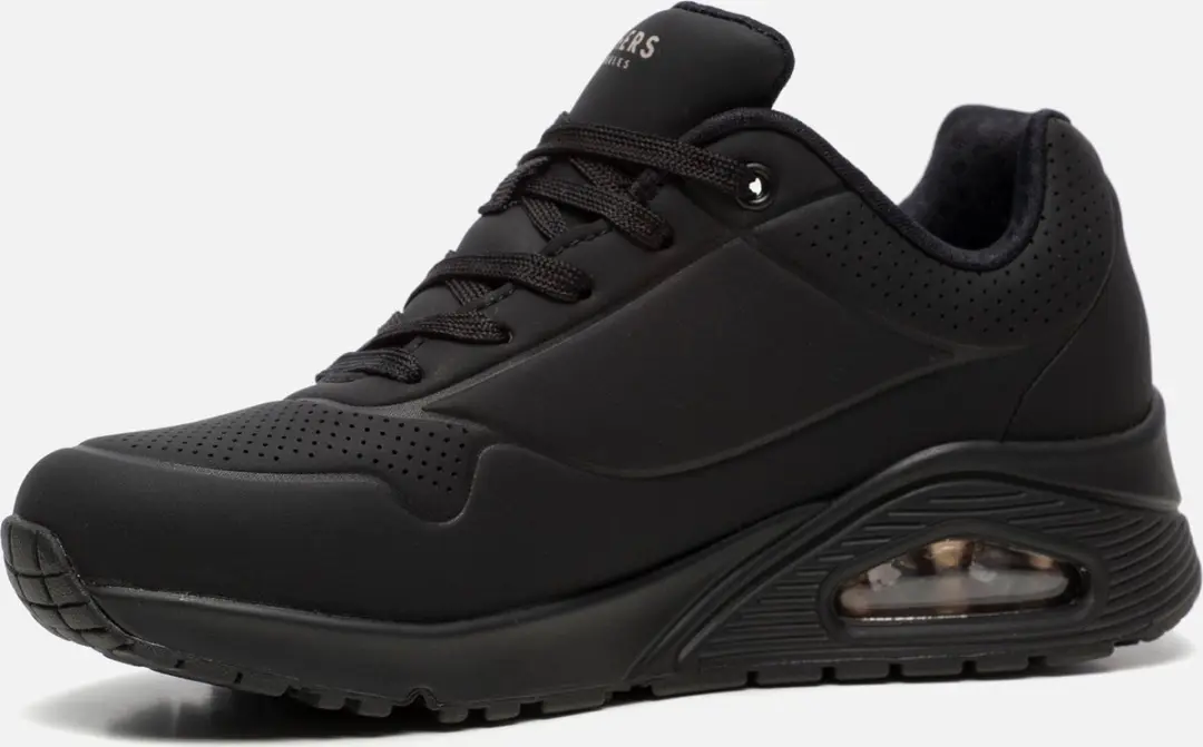 Skechers Uno Stand On Air Dames Sneakers - Zwart