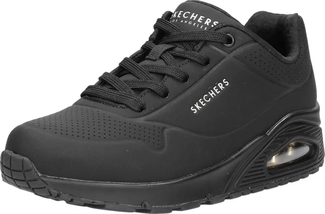 Skechers Uno Stand On Air Dames Sneakers - Zwart