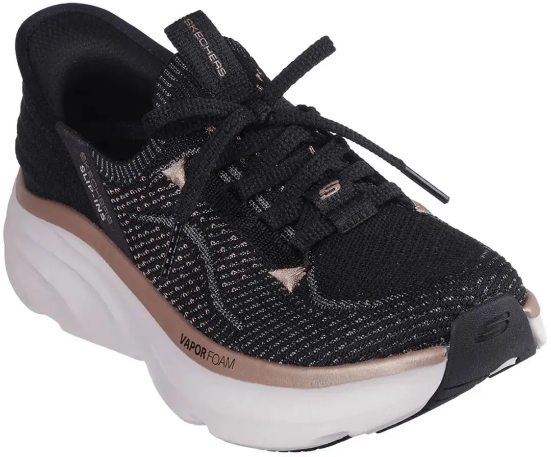 Skechers D’Lux Vapor 150584-BKRG Schoenen - Vrouw - Zwart/Rose Gold - afbeelding 2 van 6