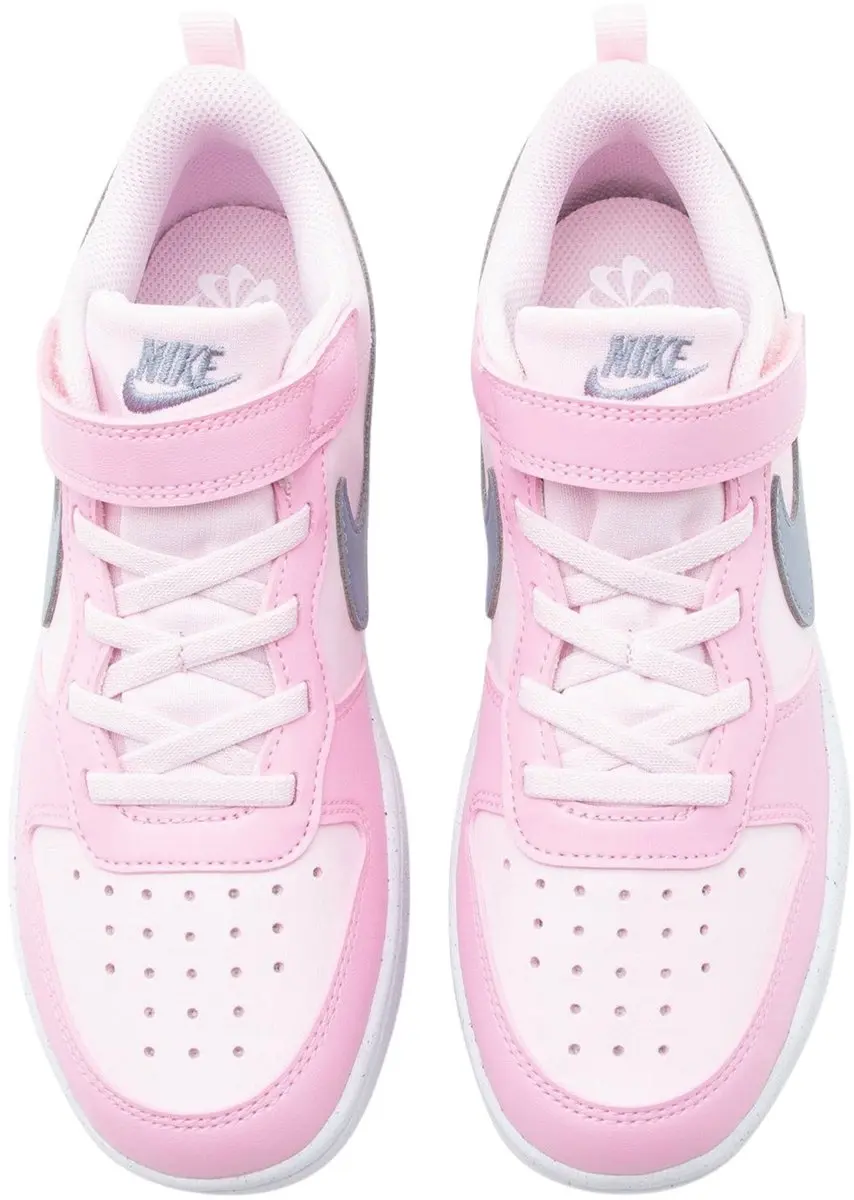 Nike Court Borough Low Recraft (PS) Sneakers - 33.5 - Roze/Grijs/Wit