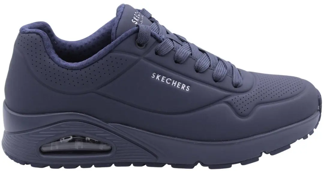 Skechers Uno Stand On Air Heren Sneakers 47.5 - Navy - afbeelding 4 van 6