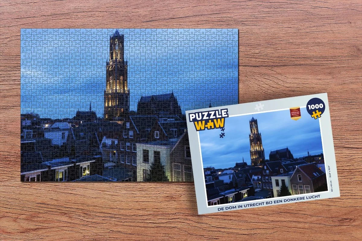 PuzzleWow Domtoren Legpuzzel 1000 Stuks - Multicolor