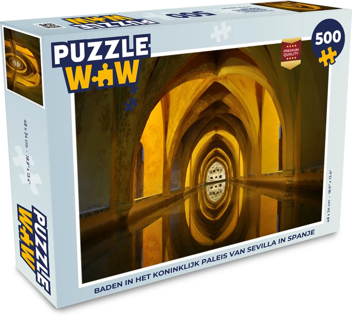 PuzzleWow Sevilla Architectuur Legpuzzel 500 Stuks - Multicolor
