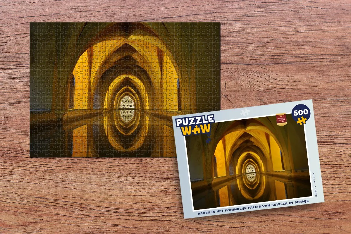 PuzzleWow Sevilla Architectuur Legpuzzel 500 Stuks - Multicolor