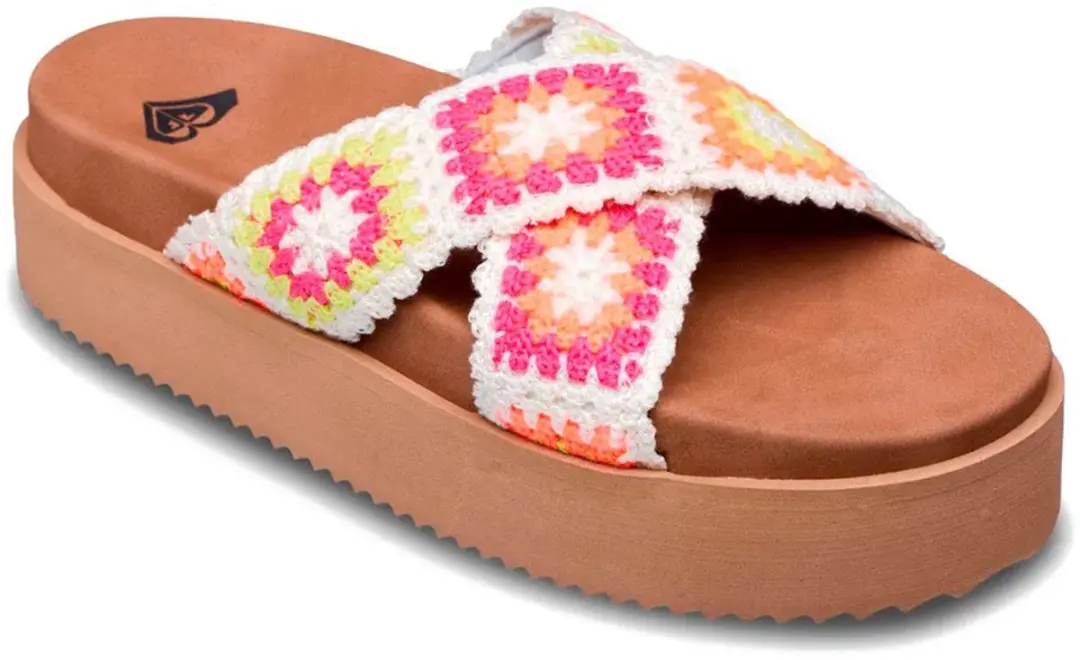 Roxy Syenna Hi 1 Sandalen - Bruin/Wit - afbeelding 2 van 4