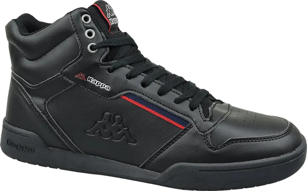 Kappa unisex hoge sneaker 242764 zwart