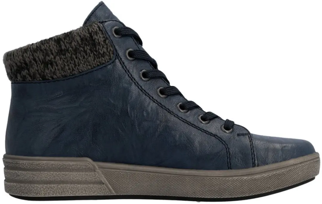 Rieker X0709-14 Dames Veterboots - Blauw