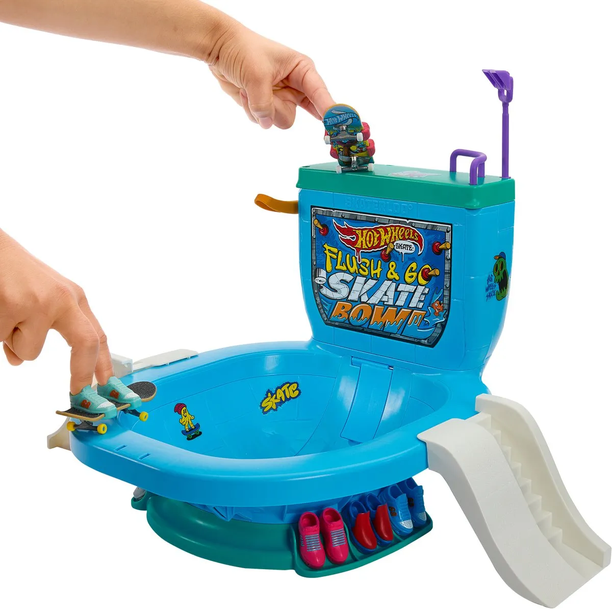 Hot Wheels Skateset Racebaan HXL16 - Multicolor - afbeelding 6 van 6