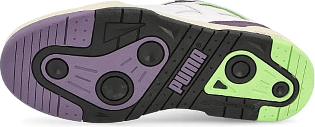 PUMA Slipstream Low Sneakers - Unisex - Wit/Zwart/Paars/Lichtgroen - afbeelding 5 van 6