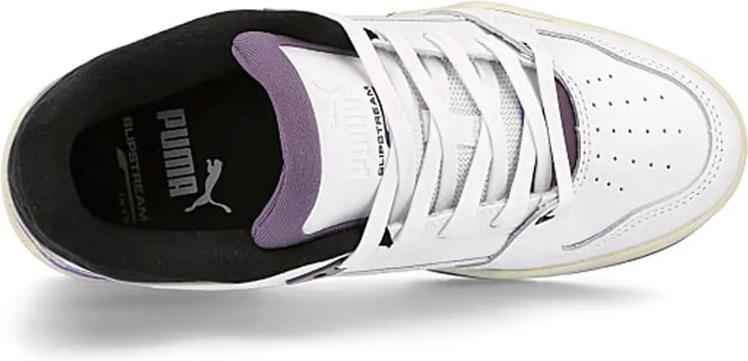 PUMA Slipstream Low Sneakers - Unisex - Wit/Zwart/Paars/Lichtgroen - afbeelding 4 van 6