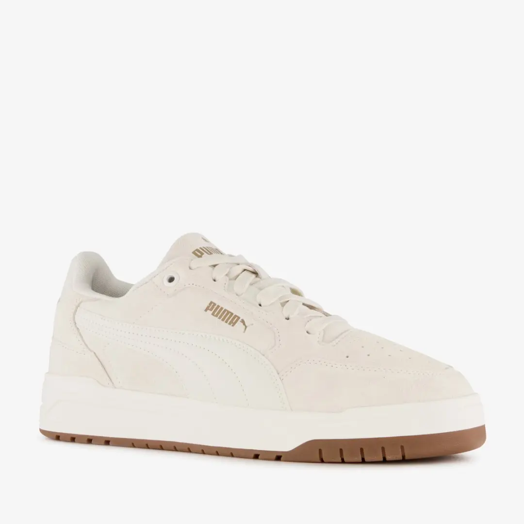 Puma Shuffle Downtown suede heren sneakers wit