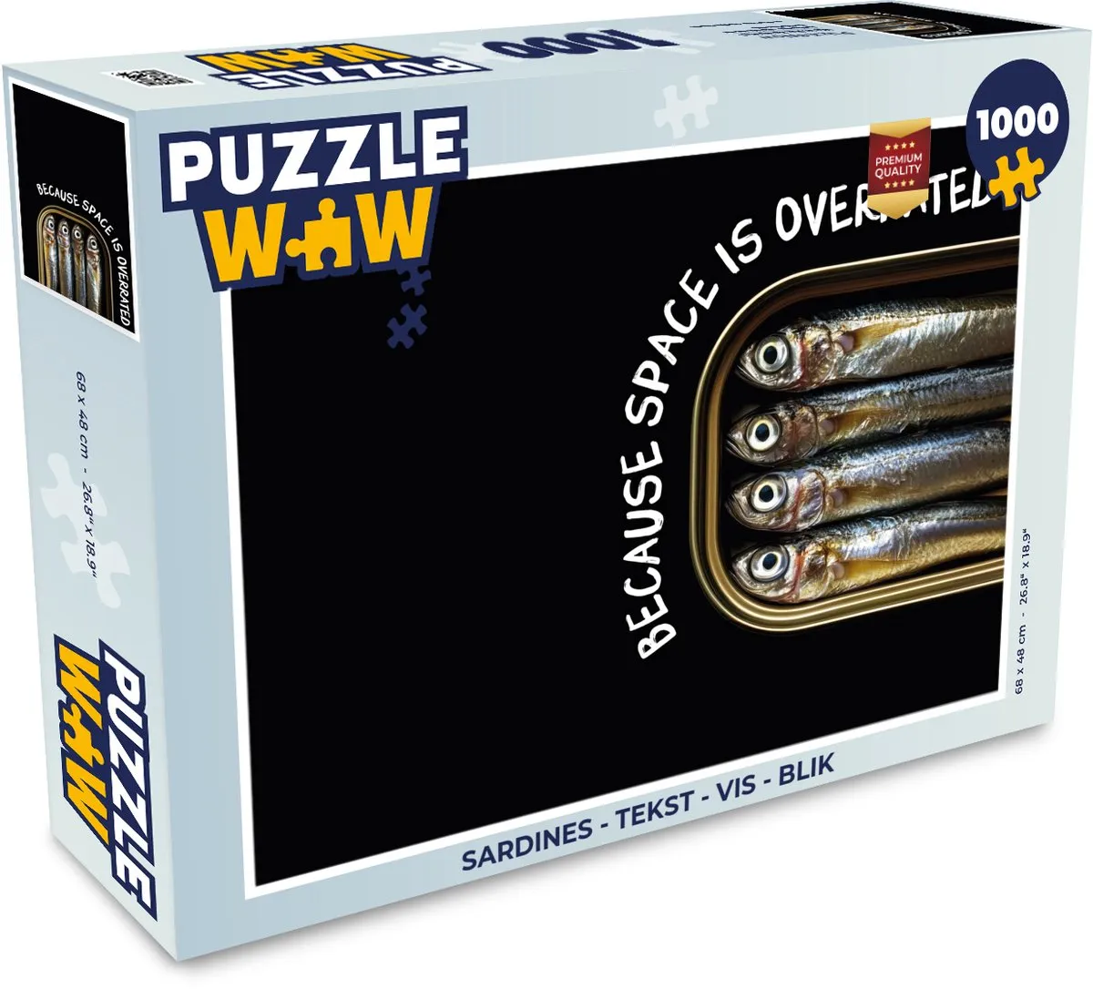 PuzzleWow Sardines Legpuzzel 1000 Stuks - Krab