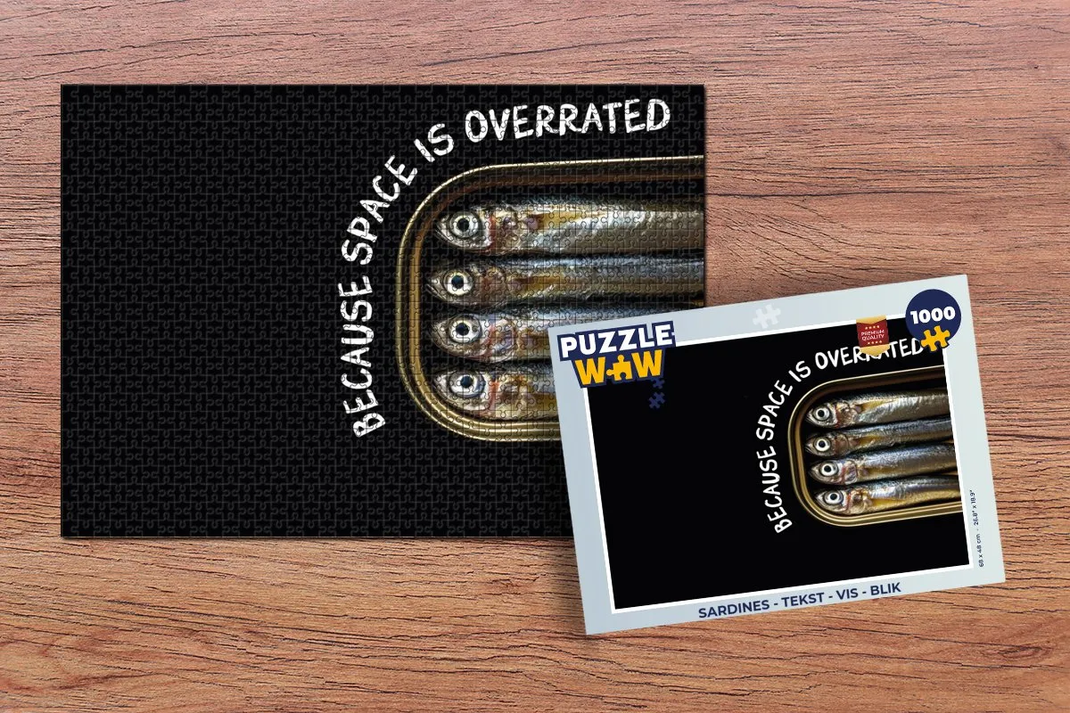 PuzzleWow Sardines Legpuzzel 1000 Stuks - Krab