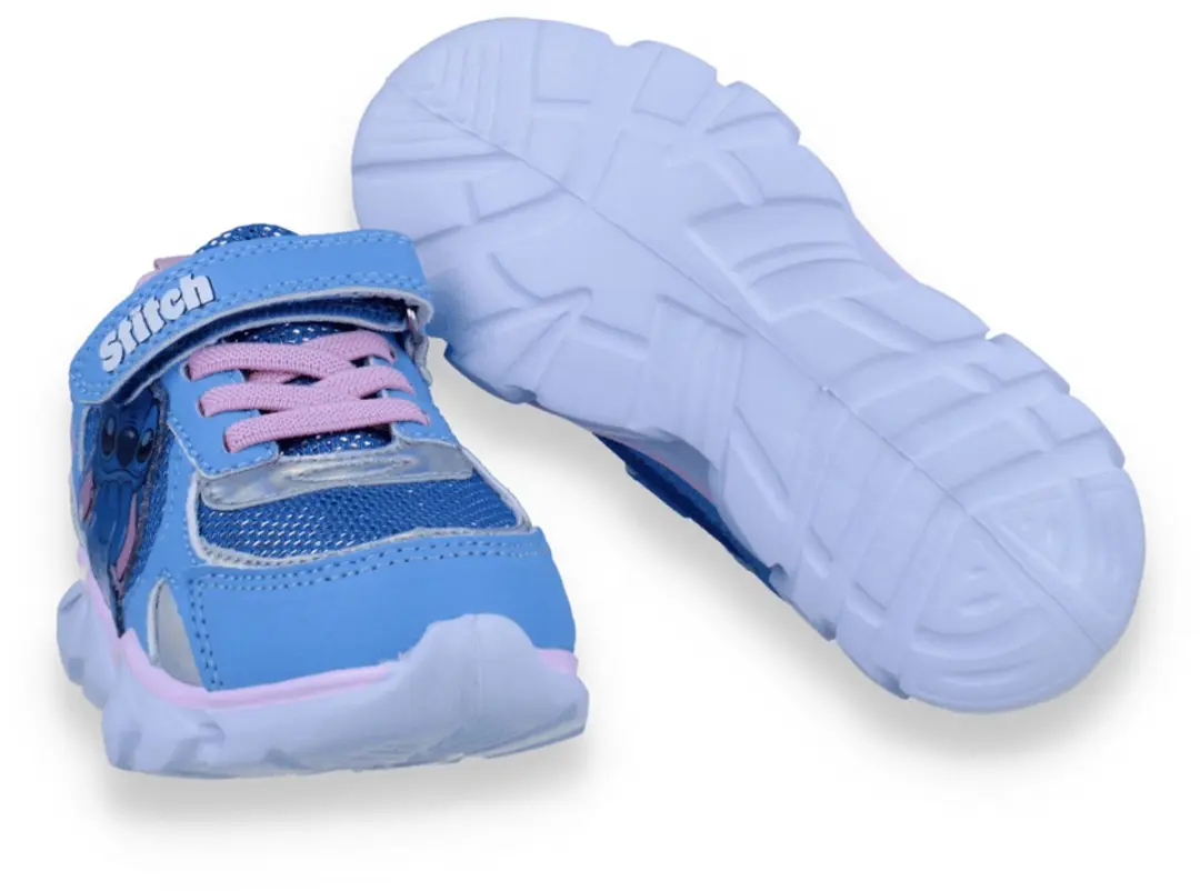 Lilo & Stitch Meisjes Sneaker met Lichtjes - Maat 27 - Blauw - afbeelding 4 van 5