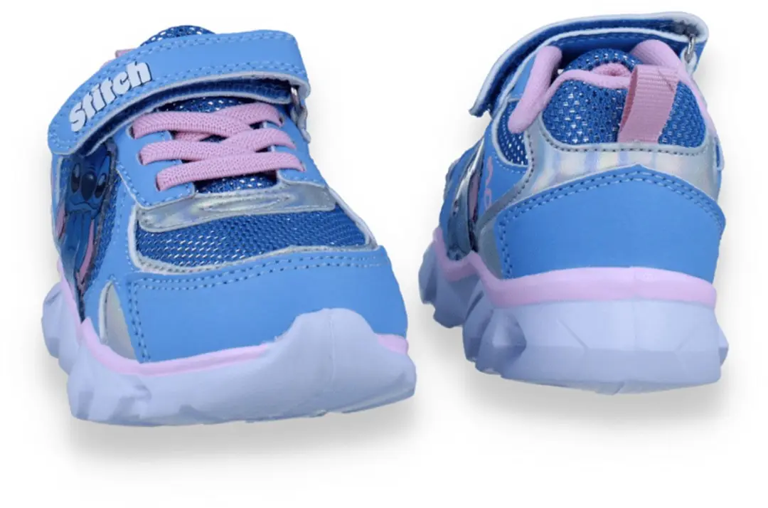 Lilo & Stitch Meisjes Sneaker met Lichtjes - Maat 27 - Blauw - afbeelding 3 van 5
