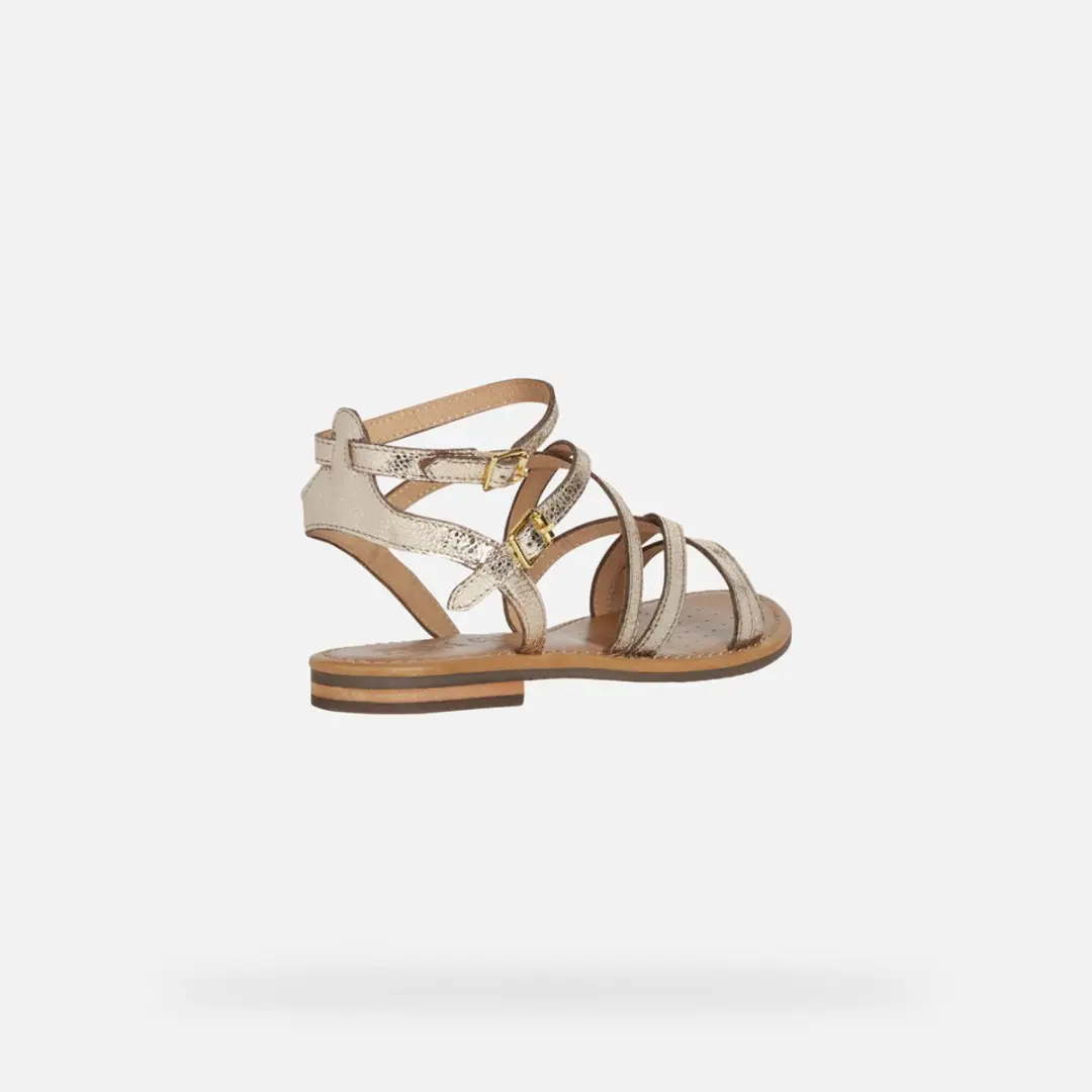 Geox Sozy S Dames Sandalen - Goud - 36.5
