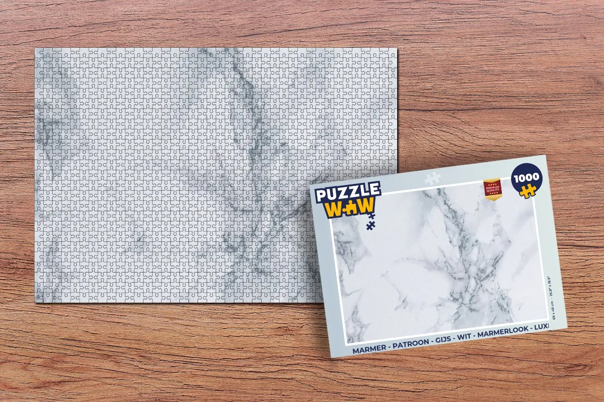 PuzzleWow Marmerlook Legpuzzel 1000 Stuks - Multicolor