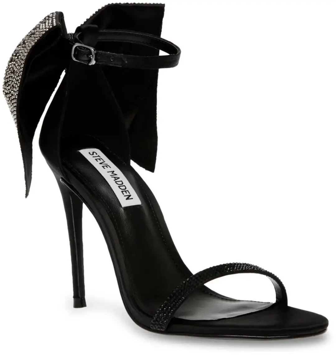 Steve Madden Bellarosa Dames Sandalen - 37 - Zwart - afbeelding 2 van 3