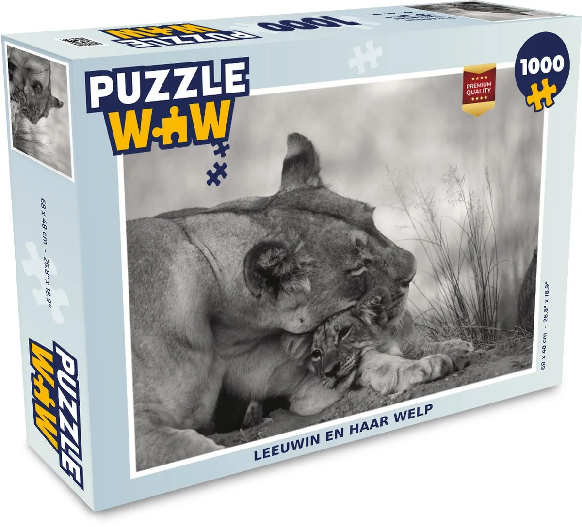 PuzzleWow Leeuwin Welp Legpuzzel 1000 Stuks
