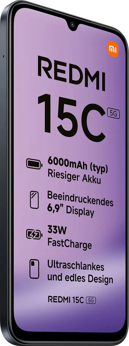 Xiaomi Redmi 15C 5G - 4GB/128GB - Zwart