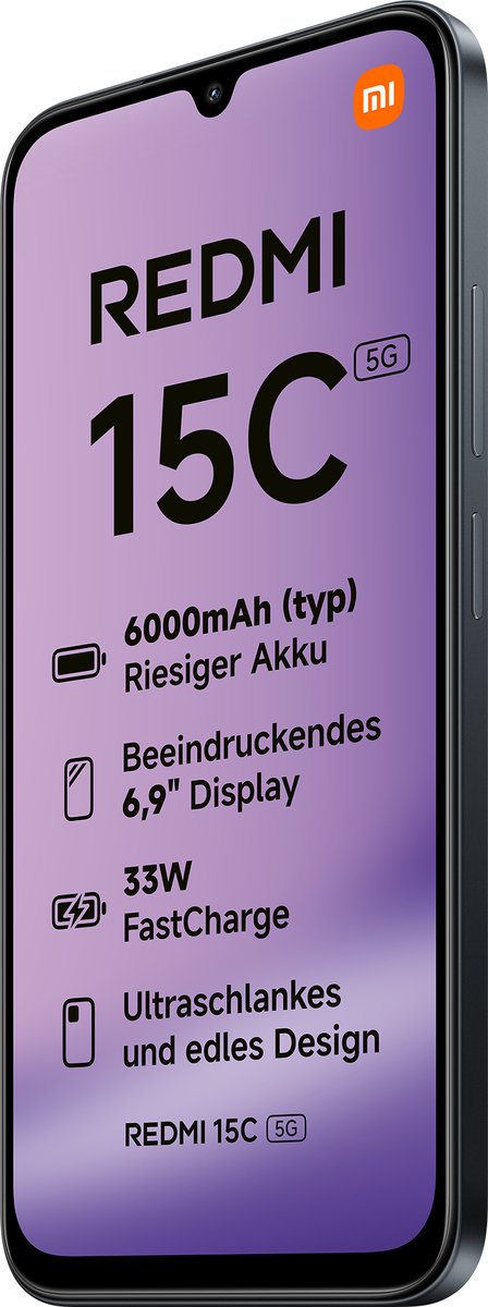 Xiaomi Redmi 15C - 5G - 4GB/128GB - Zwart