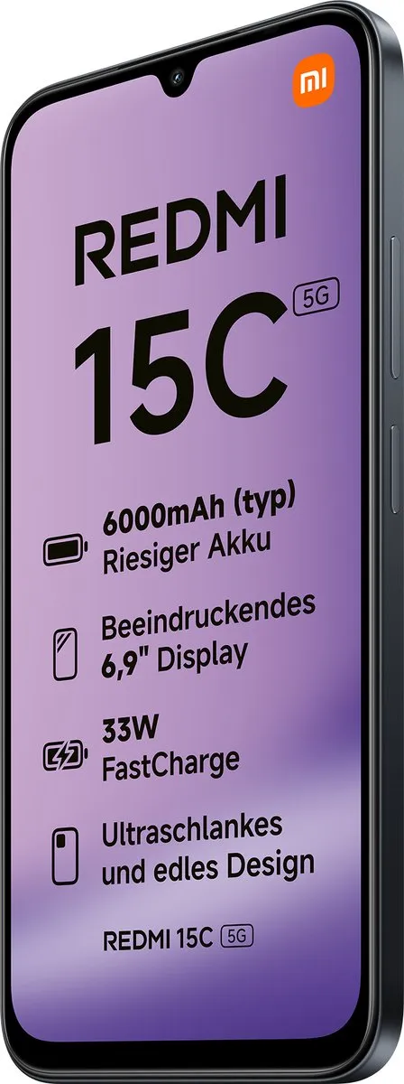Xiaomi Redmi 15C 5G - 4GB/128GB - Zwart