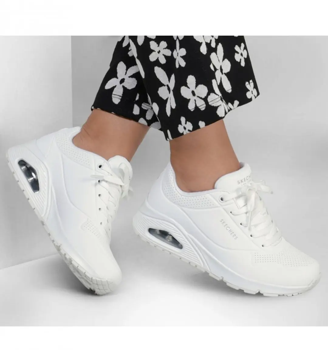 Skechers Uno 73690-w Dames Sneakers - Wit - afbeelding 6 van 6