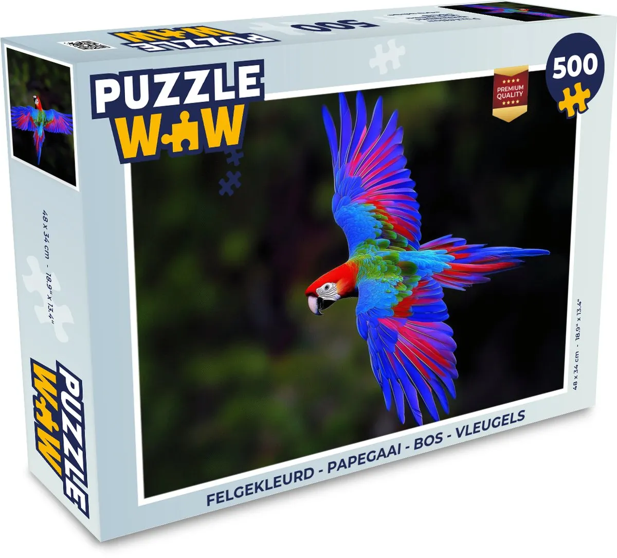 PuzzleWow Papegaai Legpuzzel 500 Stuks