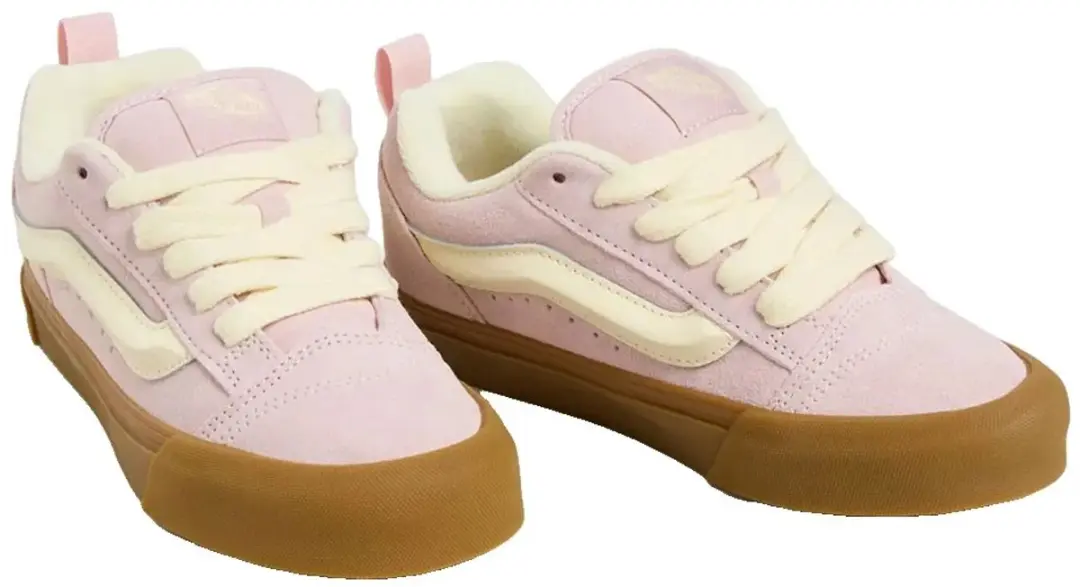 Vans Knu Skool Sneakers - Lichtroze/Crème - afbeelding 3 van 6