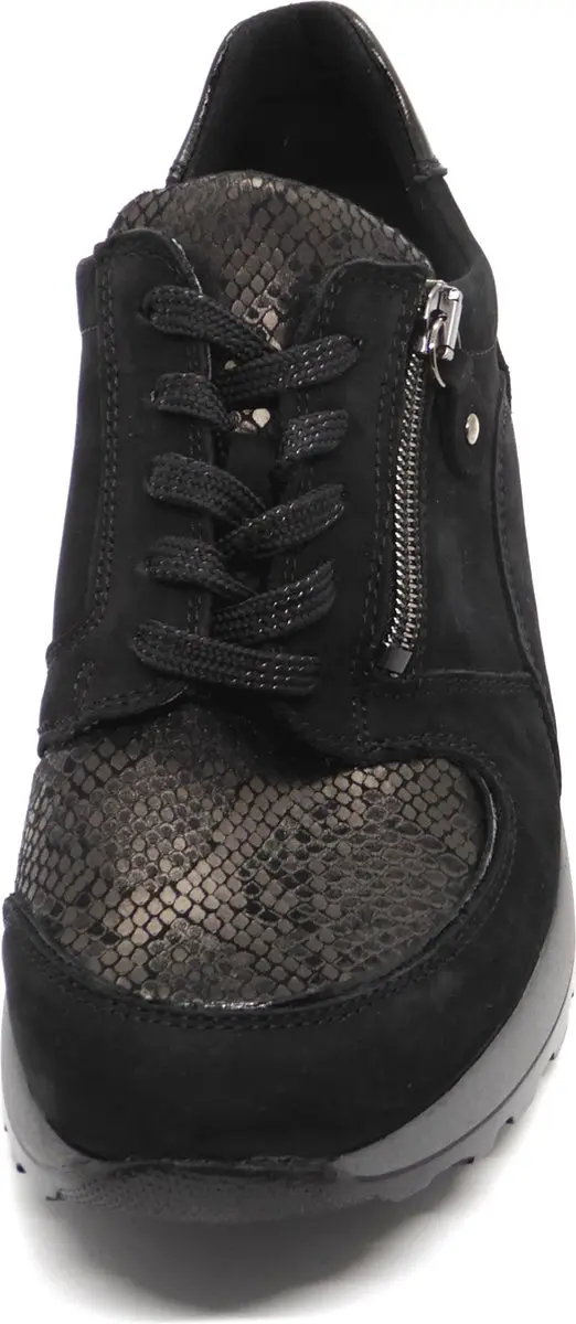 Wäldlaufer Hiroko Soft OrthoTritt H64007 Dames Veterschoenen - Maat 41 - Zwart