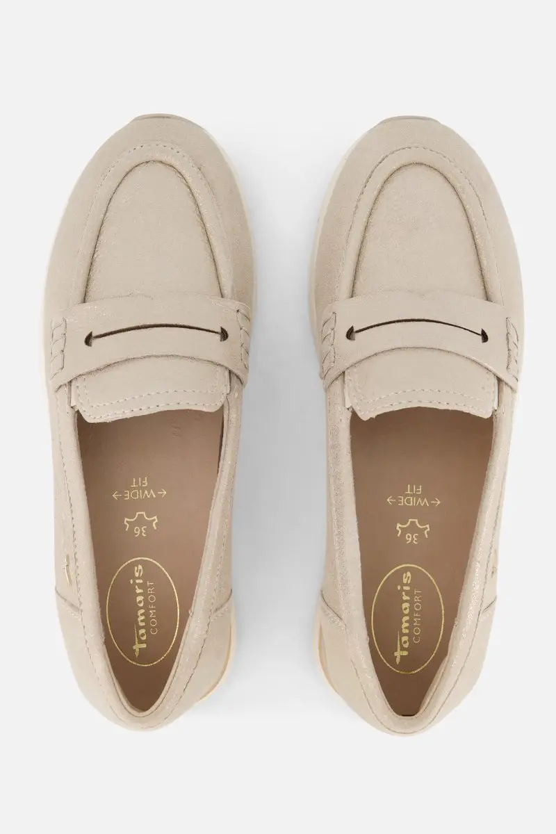 Tamaris Comfort Instappers Beige - Dames - Maat 39