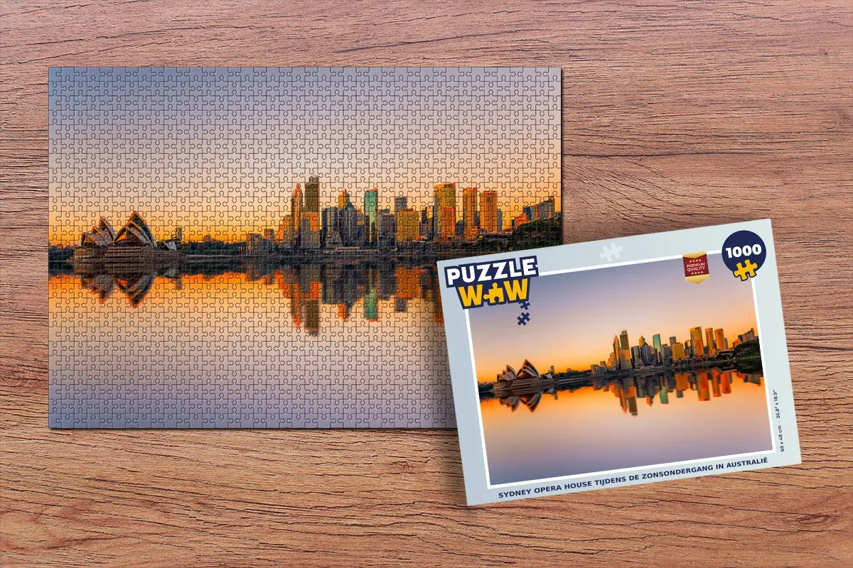 PuzzleWow Sydney Opera House Legpuzzel 1000 Stuks - Multicolor