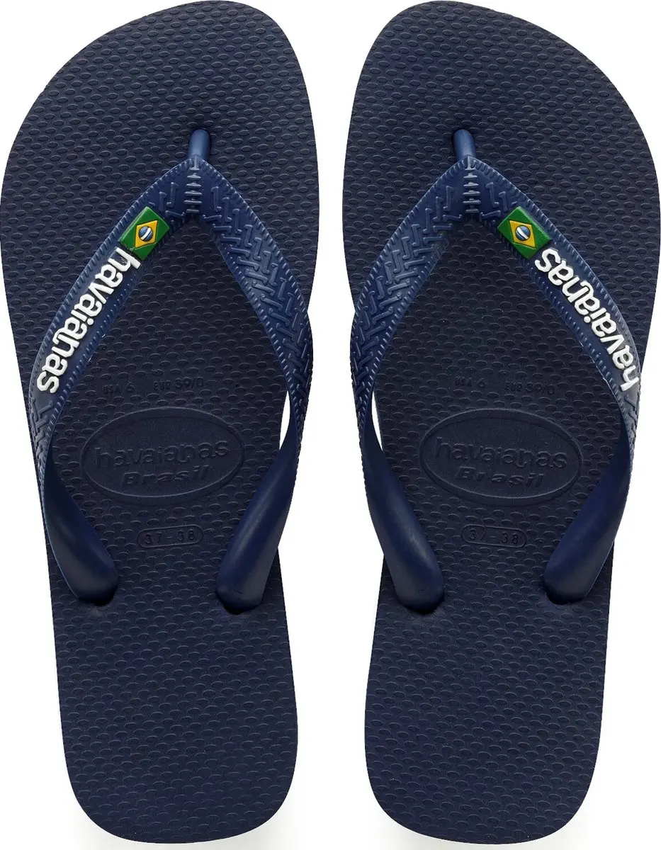 Havaianas Brasil Logo Teenslipper - Navy - afbeelding 2 van 6