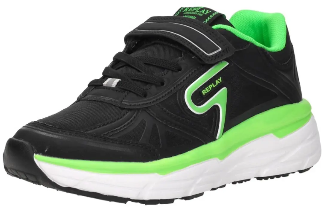 Replay Christal JR Boy 5 Sneakers Laag - Zwart - Maat 34 - afbeelding 4 van 6