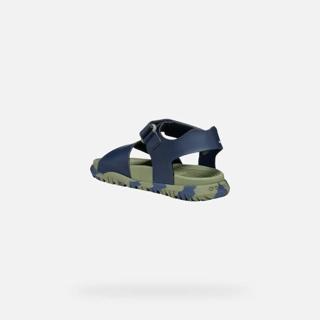 Geox Fusbetto Sandalen - Marineblauw/Legergroen - Maat 28 - afbeelding 6 van 6
