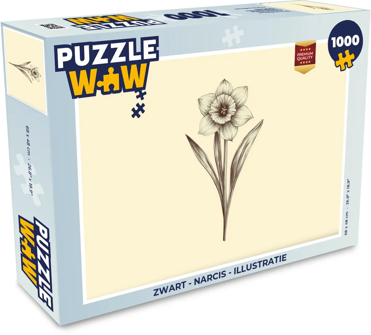PuzzleWow Narcis Legpuzzel 1000 Stukjes - 8721173241633
