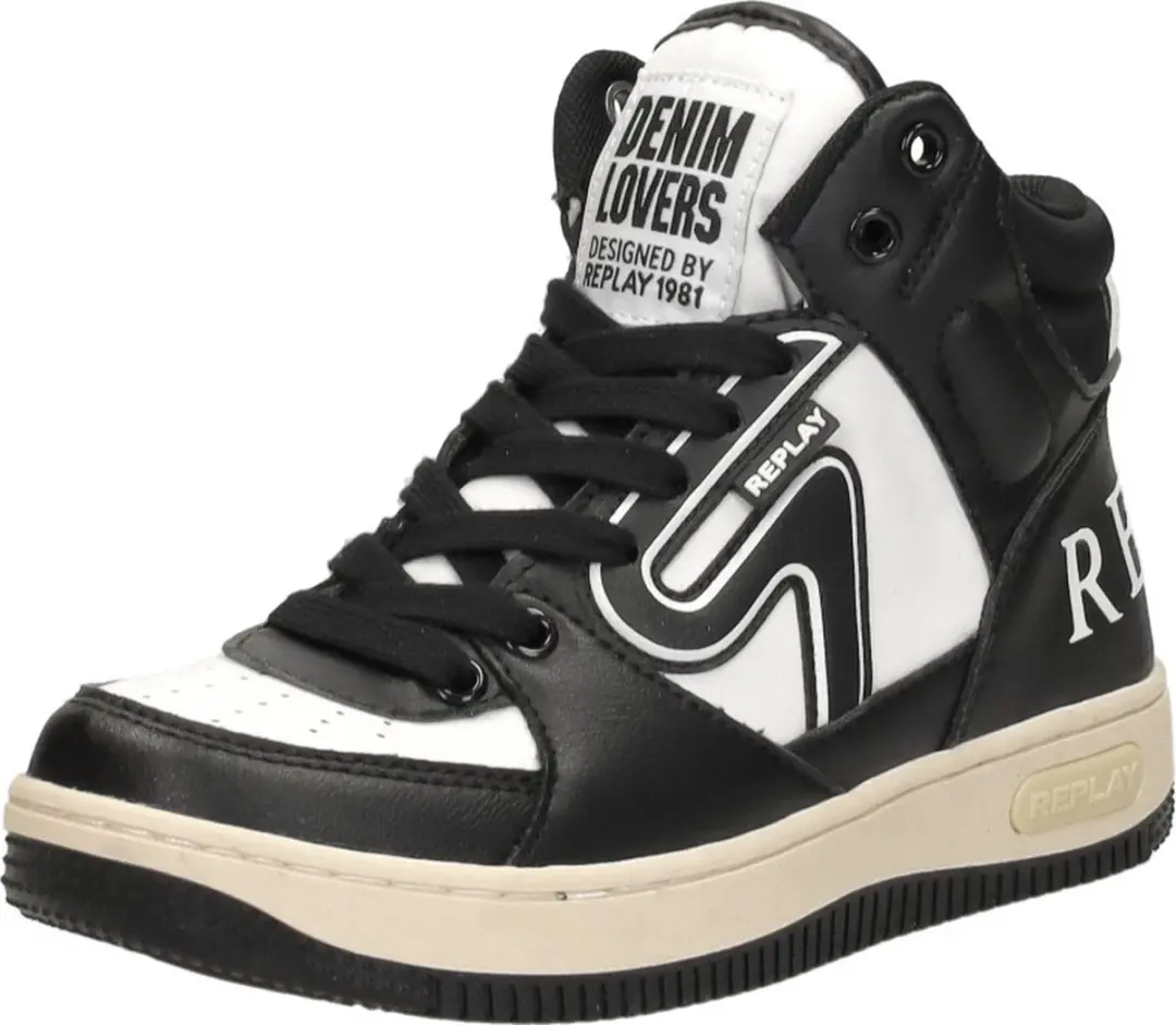 Replay Epic Jr Mid Boy 4 Sneakers - Zwart - Maat 30 - afbeelding 4 van 6