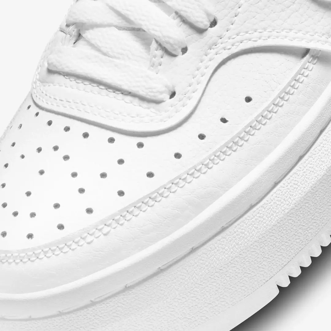 Nike Court Vision Alta Damesschoenen - Leer - 38.5 - Wit - afbeelding 3 van 6