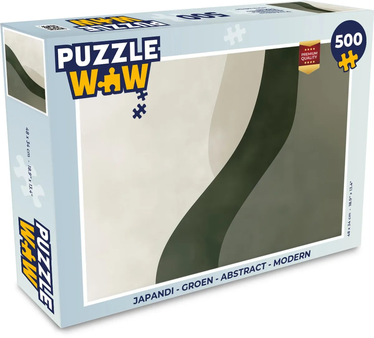 PuzzleWow Japandi Legpuzzel 500 Stuks - Groen