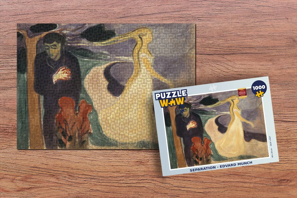 PuzzleWow Edvard Munch Legpuzzel 1000 Stuks - Multicolor